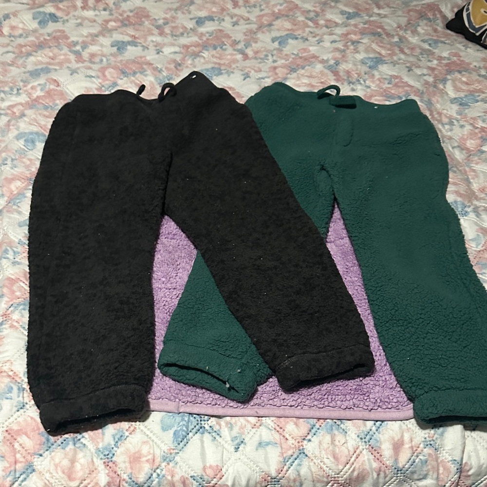 Garanimals Kids Fleece Joggers - Black and Green